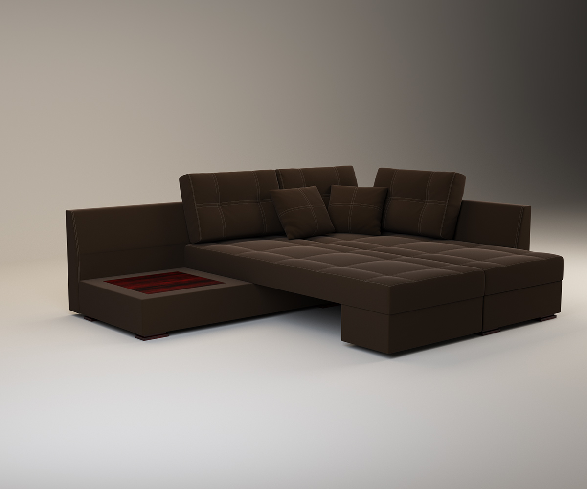 Product Visualization. 3D modeling of furniture.